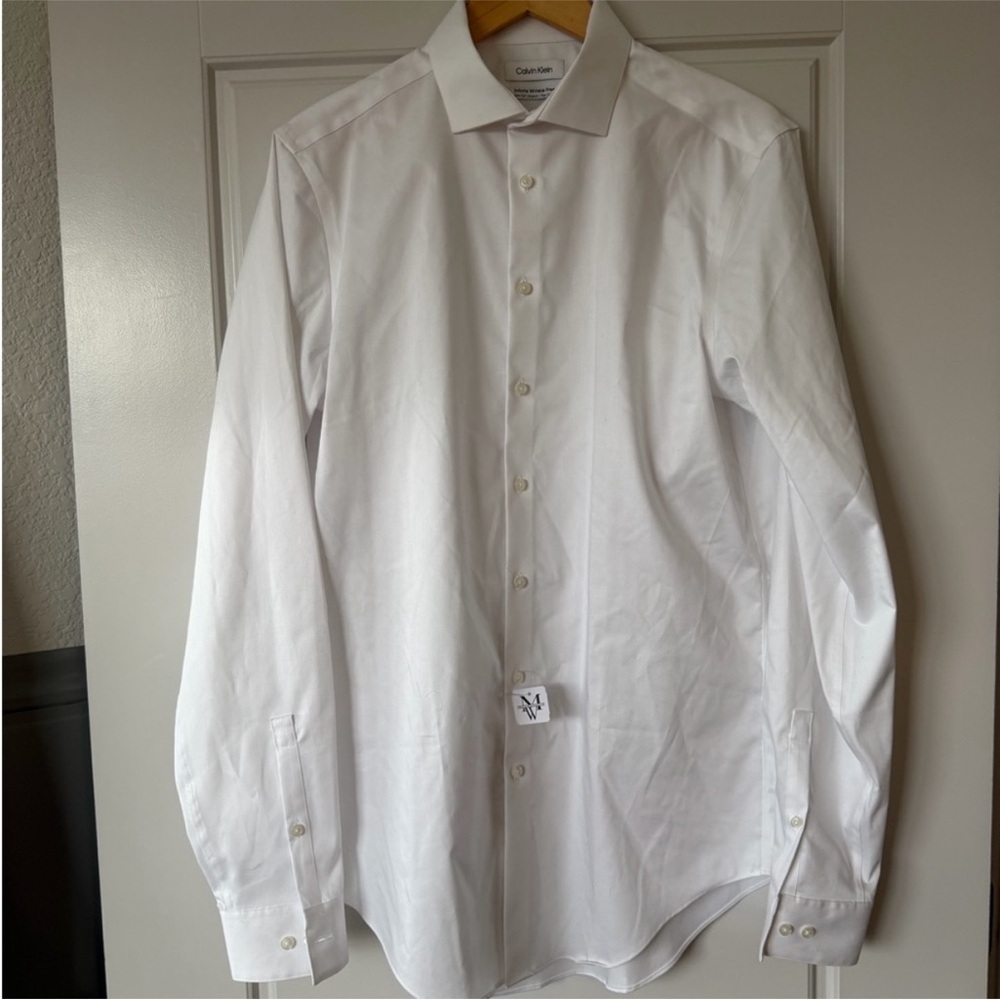 Calvin Klein Men's Crisp White Dress Shirt